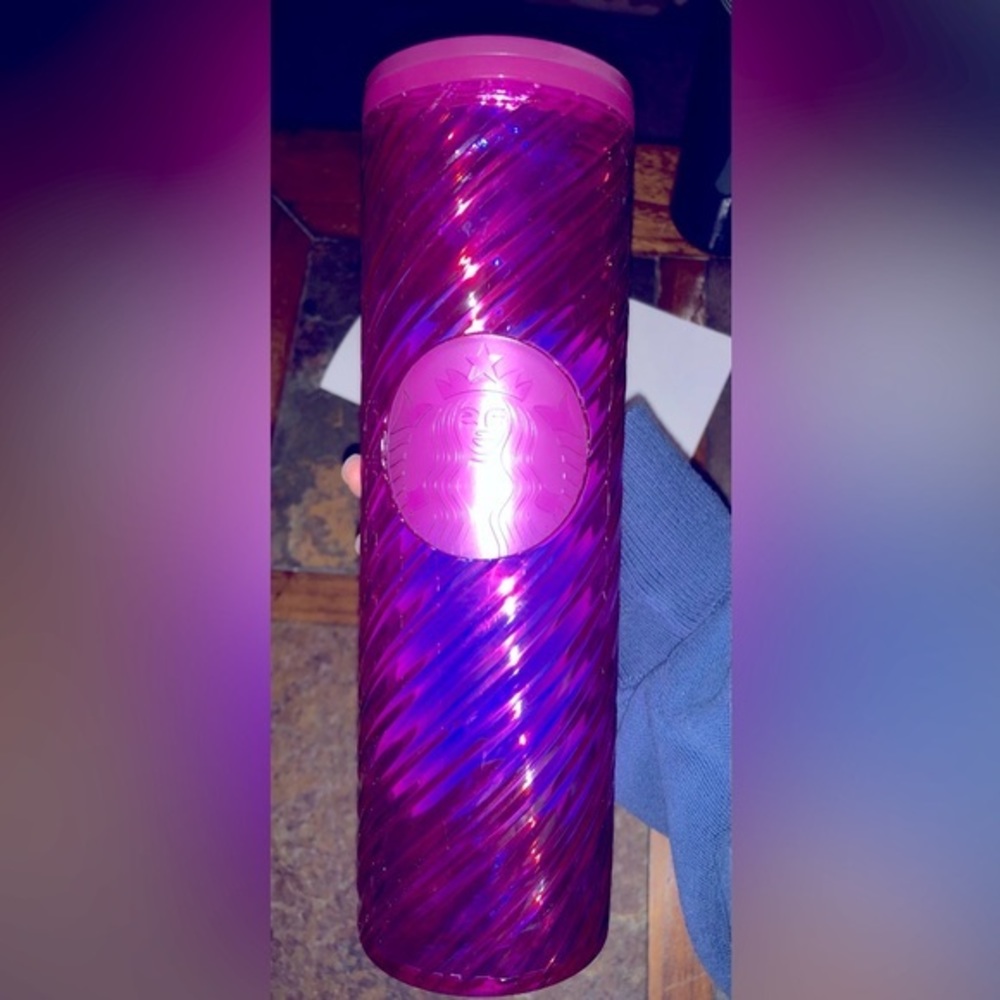 Brand new Starbucks Pink Candy Cane Acrylic Tumbler 16oz Grande